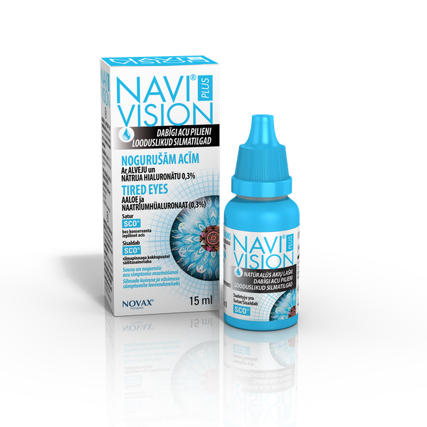 NAVIVISION Plus Tired eyes acu pilieni, 15 ml
