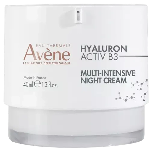 AVÈNE Hyaluron Activ B3 Multi-intensive nakts sejas krēms, 40 ml