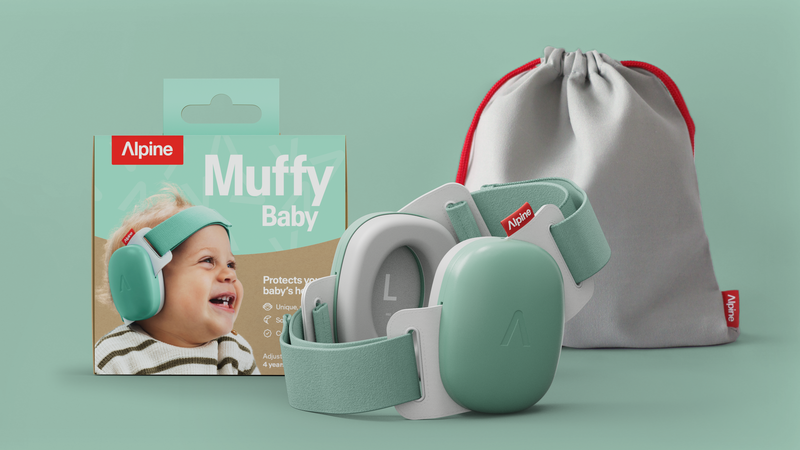 Alpine Muffy Baby aizsargaustiņas - zaļas