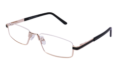 your line, DM 1188, half-rim, square, metal