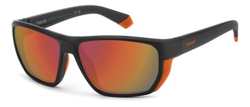 polaroid, PLD 7057/S, men, angular, mirrored, plastic