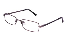 your line, DM 1181, half-rim, kvadrātveida, metāls