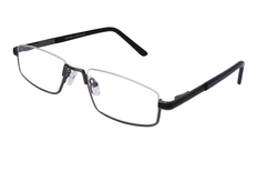 your line, DM 1188, half-rim, square, metal