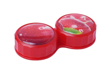 Kontaktlēcu konteineris- Ķirsis