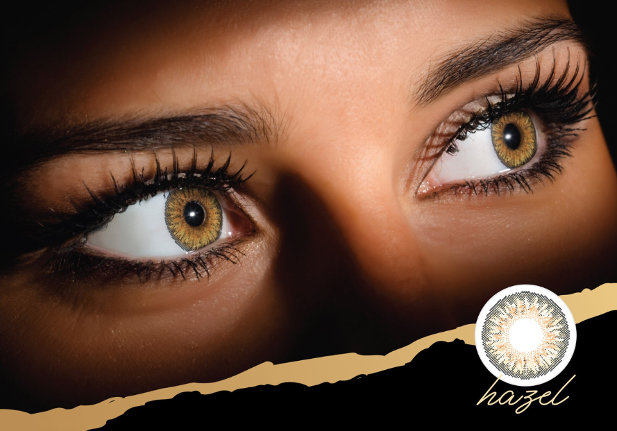 Coloured Contact Lenses Clearcolor 1day (Hazel FL332) - Dr.Lensor